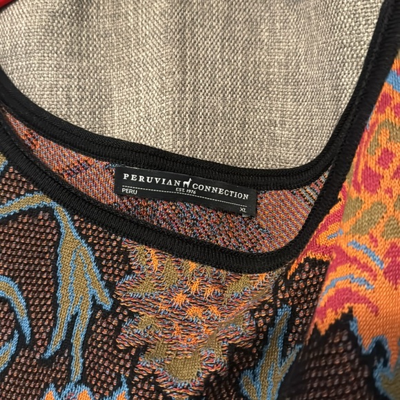 Peruvian connection, extra large floral sweater dress - Picture 2 of 3